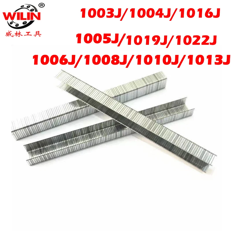 5000PCS 1003J 1004J 1005J 1016J 1019J 1022J U-Shaped Nail Staples For 1010F 1013J Air Stapler Pneumatic Nailer Parts