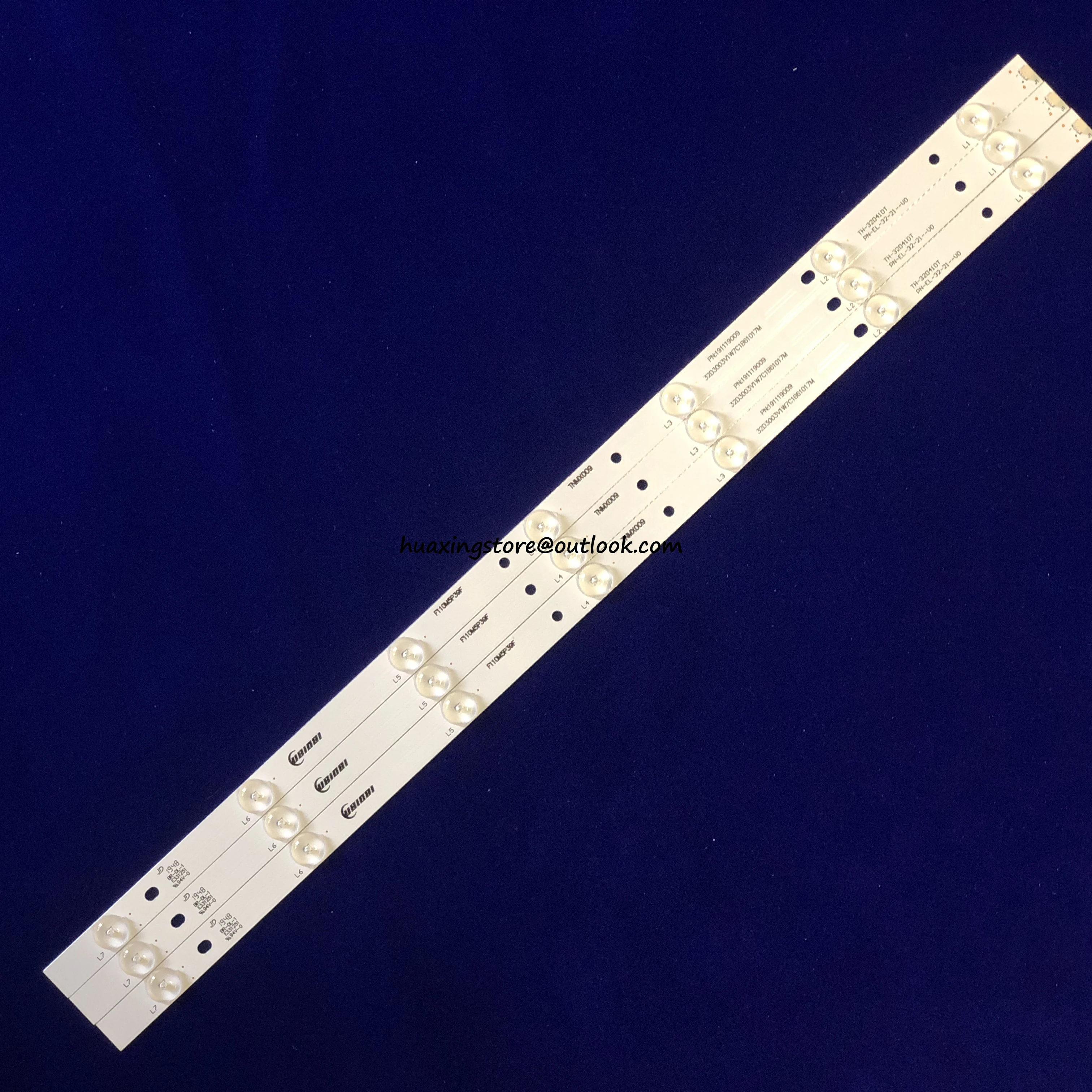 

LED Backlight Strip for TX-32DS500B TX-32ES400B TX-32FS500B TX-32CS510B TX-32DS500E TH-32D410T TNMX009 PN-EL-32-21--V0