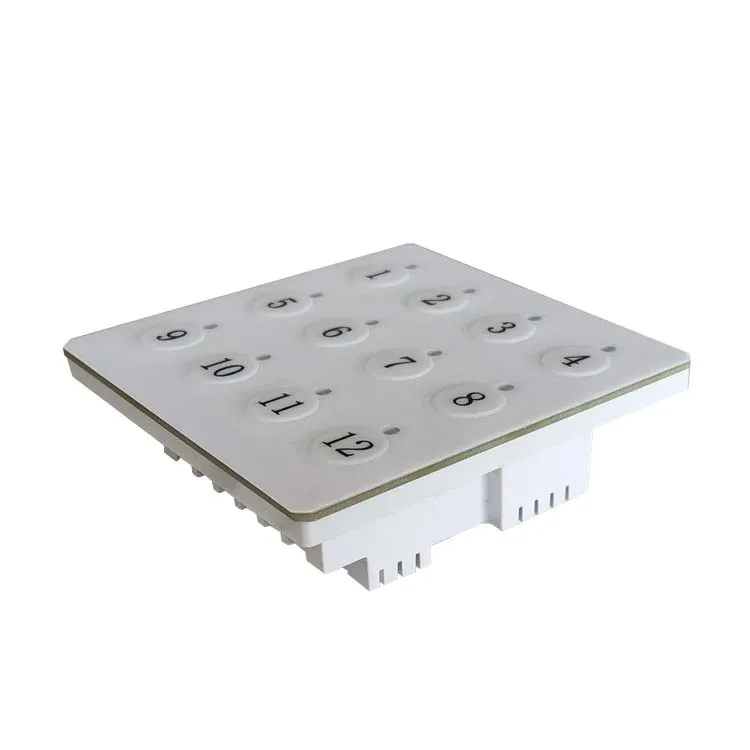 Panel de operación de tablero de relé de 16 vías, funciona con el tablero de relé a través del autobús 485, el Panel de instrucciones con luz indicadora