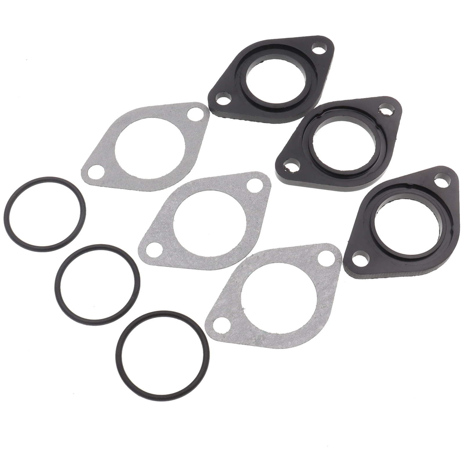 3Set PZ26 PZ27 PZ30 Carburetor 26MM CARB ISOLATER CARBURETOR GASKET 6mm Intake Manifold Spacer O-RING SPACER Gaskets ATV Go Kart