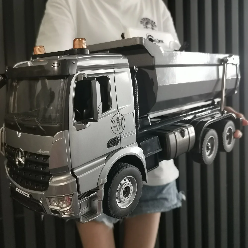 Double E 1/20 E590 Big RC Truck Alloy 6 CH 2.4G radio controlled car tractor transport Dumper Engineering vehicle Toys Boys Kid