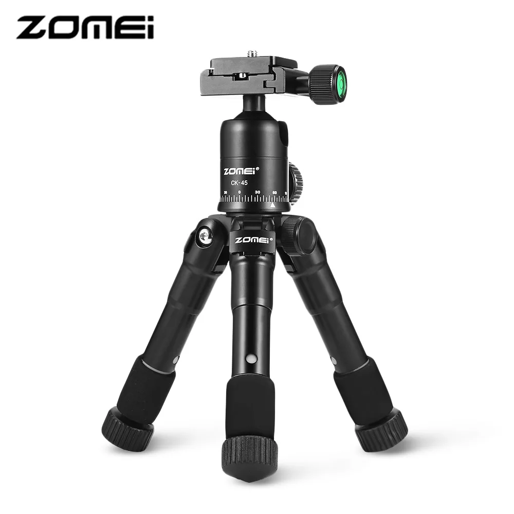 Zomei CK-45 Portable Mini Tabletop Tripod with 5 Sections Quick Release Plate for SLR DSLR Camera Smartphones