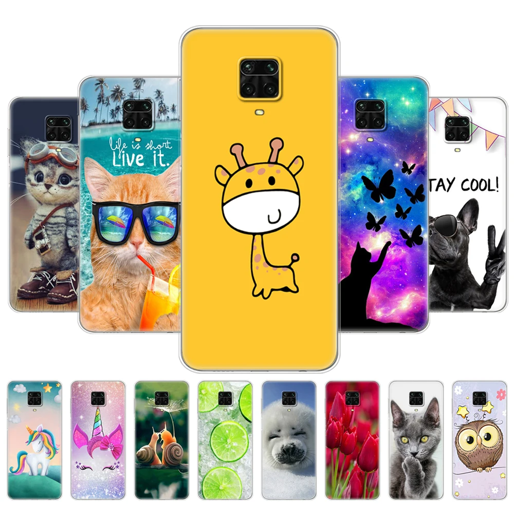 For Xiaomi Redmi Note 9 9s Case Soft Tpu Phone Back On Redmi Note 9 Pro Silicon Cover Redmi Note9 Pro Note9Pro Bumper Funda