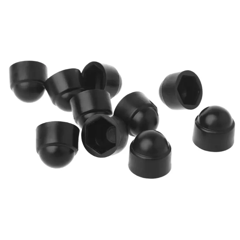 10Pcs Bolt Nut Dome Protection Caps Covers Exposed Hexagon M6 M8 M10 M12 Plastic Against Weathering Furniture Part Accessories