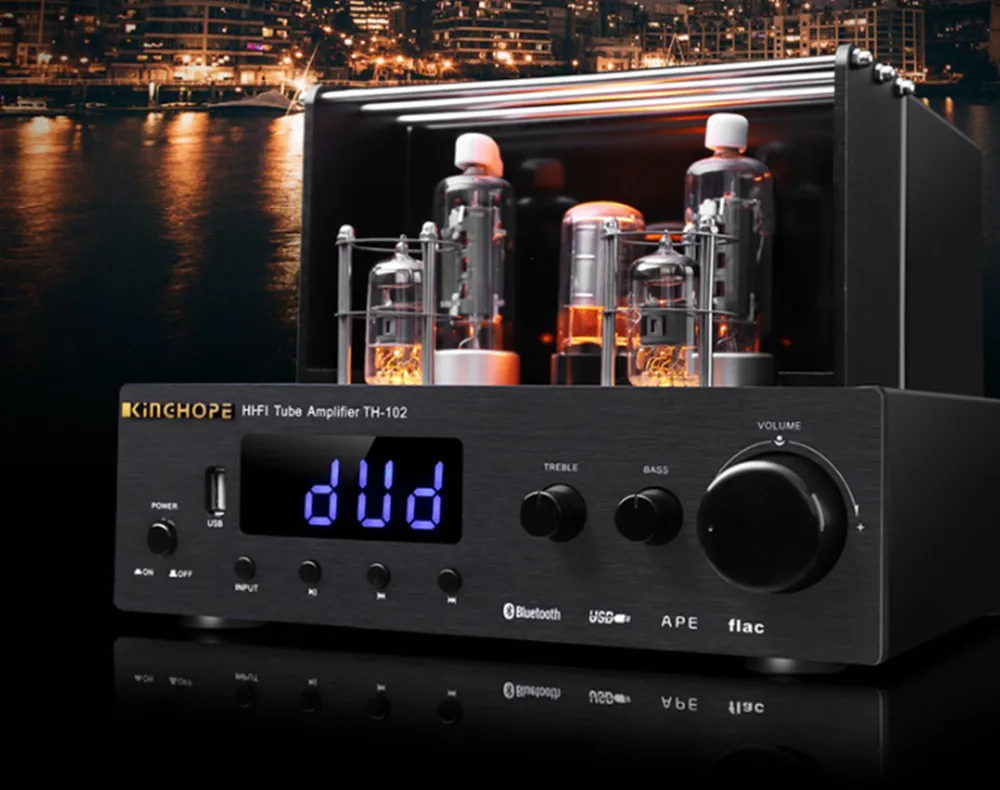 

C5198 A1941 + 6P13P 6F2 WY-2P tube 100W+100W TH-102 Bluetooth fiber optic coaxial fever hifi home tube amplifier