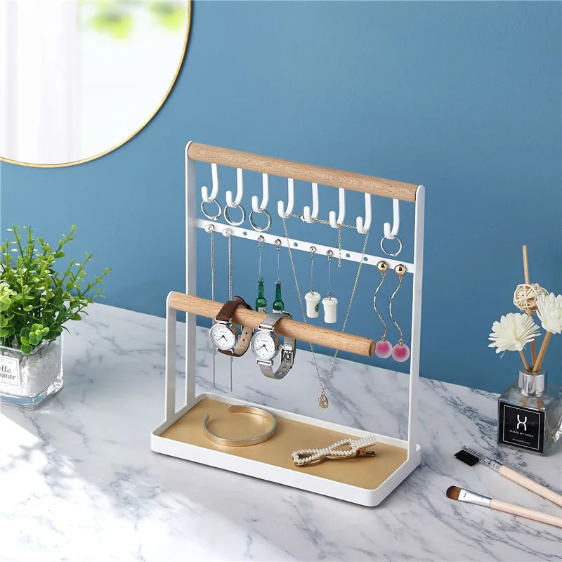 

Earring Necklace Storage Creative Simplicity Vertical Living Room Bedroom Jewelry Fashion Rack Display Storage Racks Storage