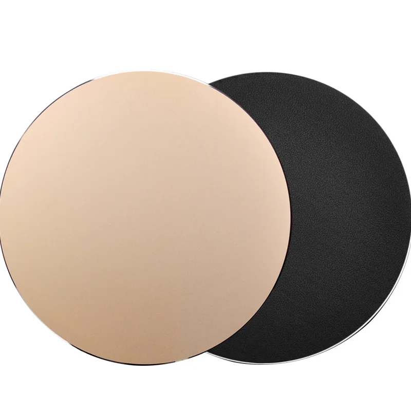 Aluminium Alloy Round Mouse Pad Waterproof Desktop Gaming Non-Slip MousePad Desk Mat Mouse Pad Gamer Computer PC Accessories