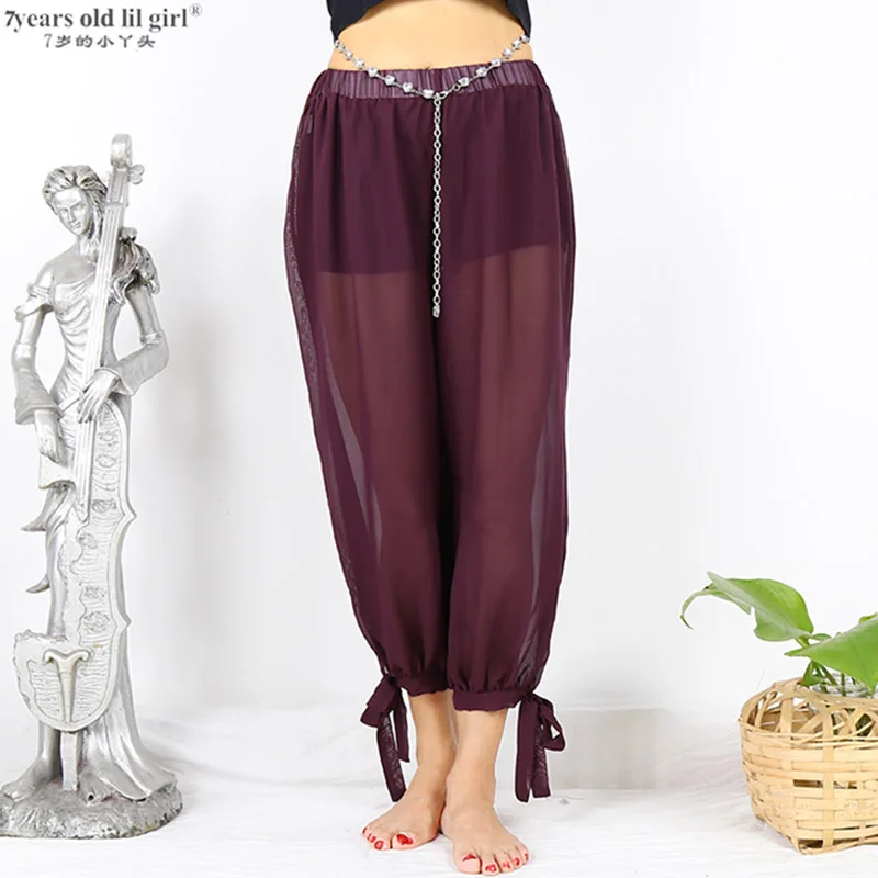

Belly Dance Harem Pants Chiffon Tribal Belly Dance Bloomers Pants FNN01