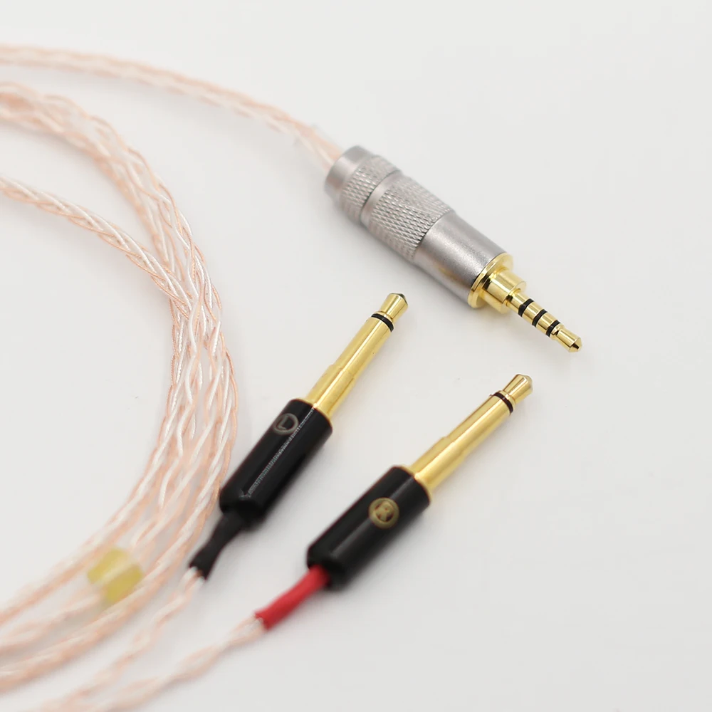 Audiocrast 8 Nhân Tai Nghe Thay Thế Dây Cáp Âm Thanh Audio Cáp Nâng Cấp Cho Meze 99 Kinh Điển/Tiêu Cự Đóng Hệ Tai Nghe