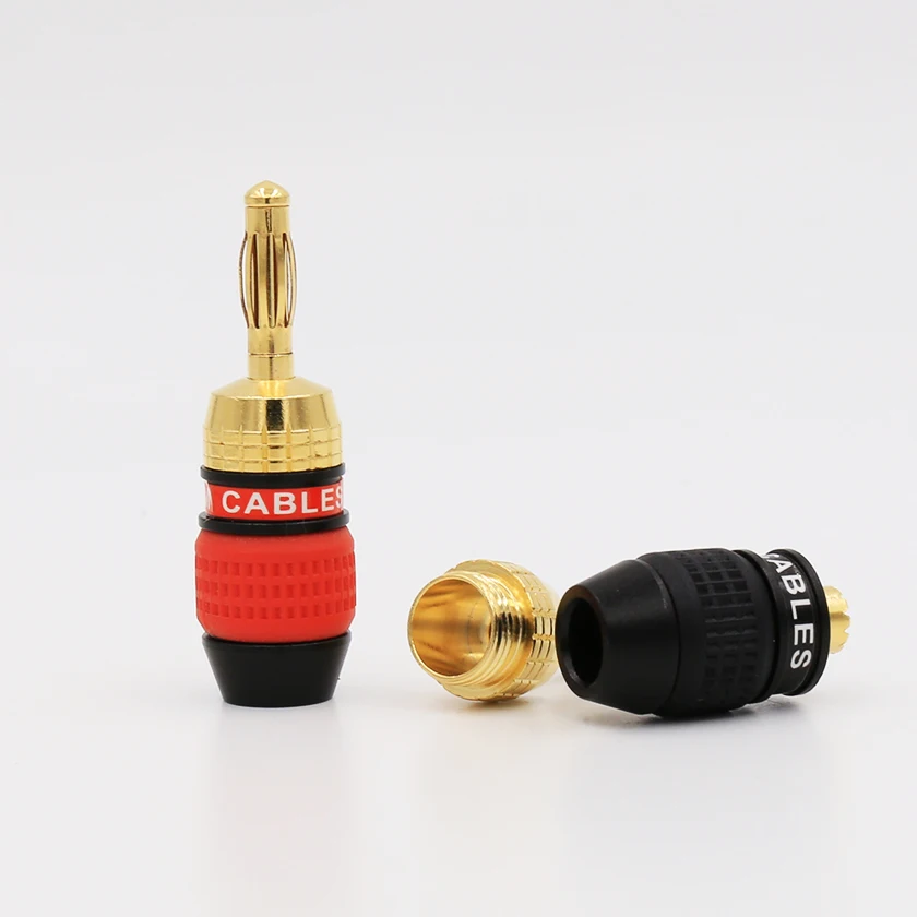 8 Stück ba1442g Hifi Audio High-End Riegel Bananen stecker Messing vergoldet Lautsprecher kabel Stecker – Detail 6