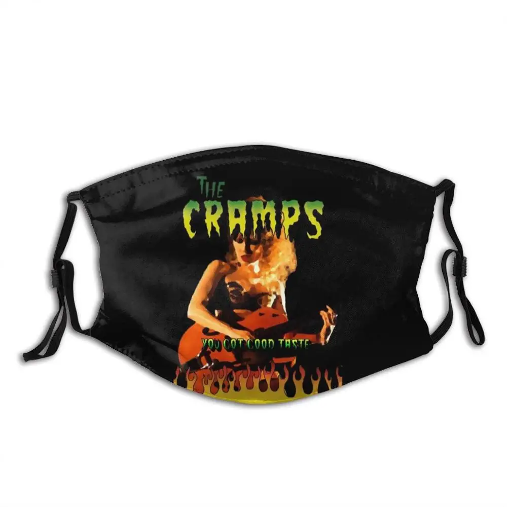 The Cramps - You Got Good Taste - Poison Ivy - Transparent. Funny Print Reusable Pm2.5 Filter Face Mask The Cramps Cramps Lux