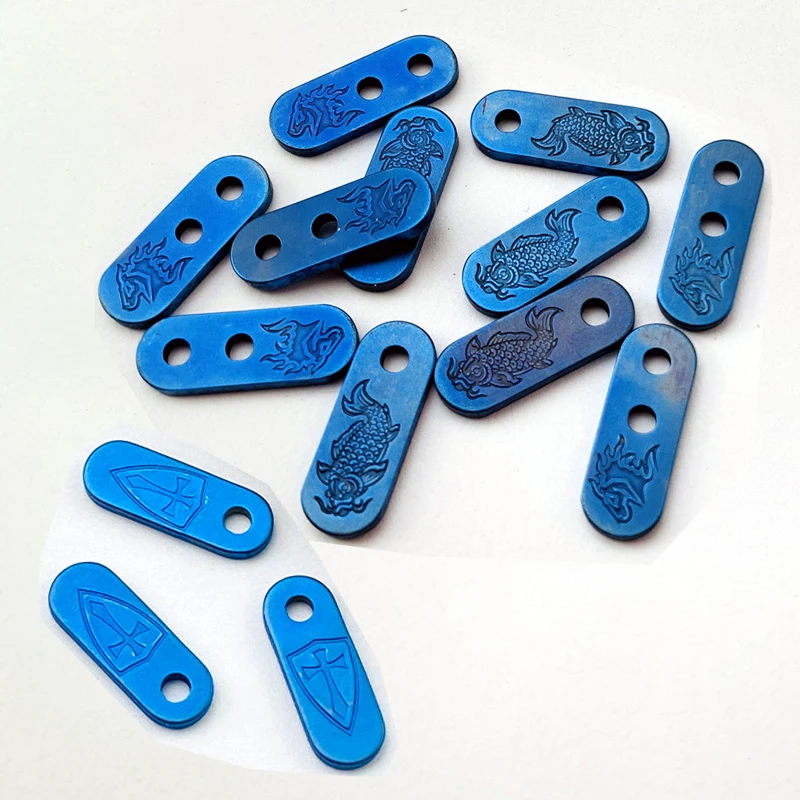 Klem klip belakang pisau lipat logam campuran Titanium braket potong pengisi untuk Rick Hinderer XM18 XM24 XM-18 XM-24 Aksesori DIY