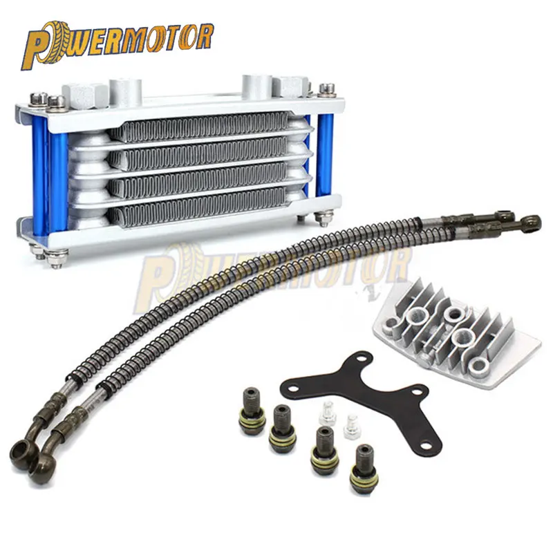 

Motor Oil Cooling Cooler Radiator Oil Cooler Set For 50cc 70cc 90cc 110cc 125cc 140cc Dirt Bike Monkey Bike DAX Pocket Bike ATV