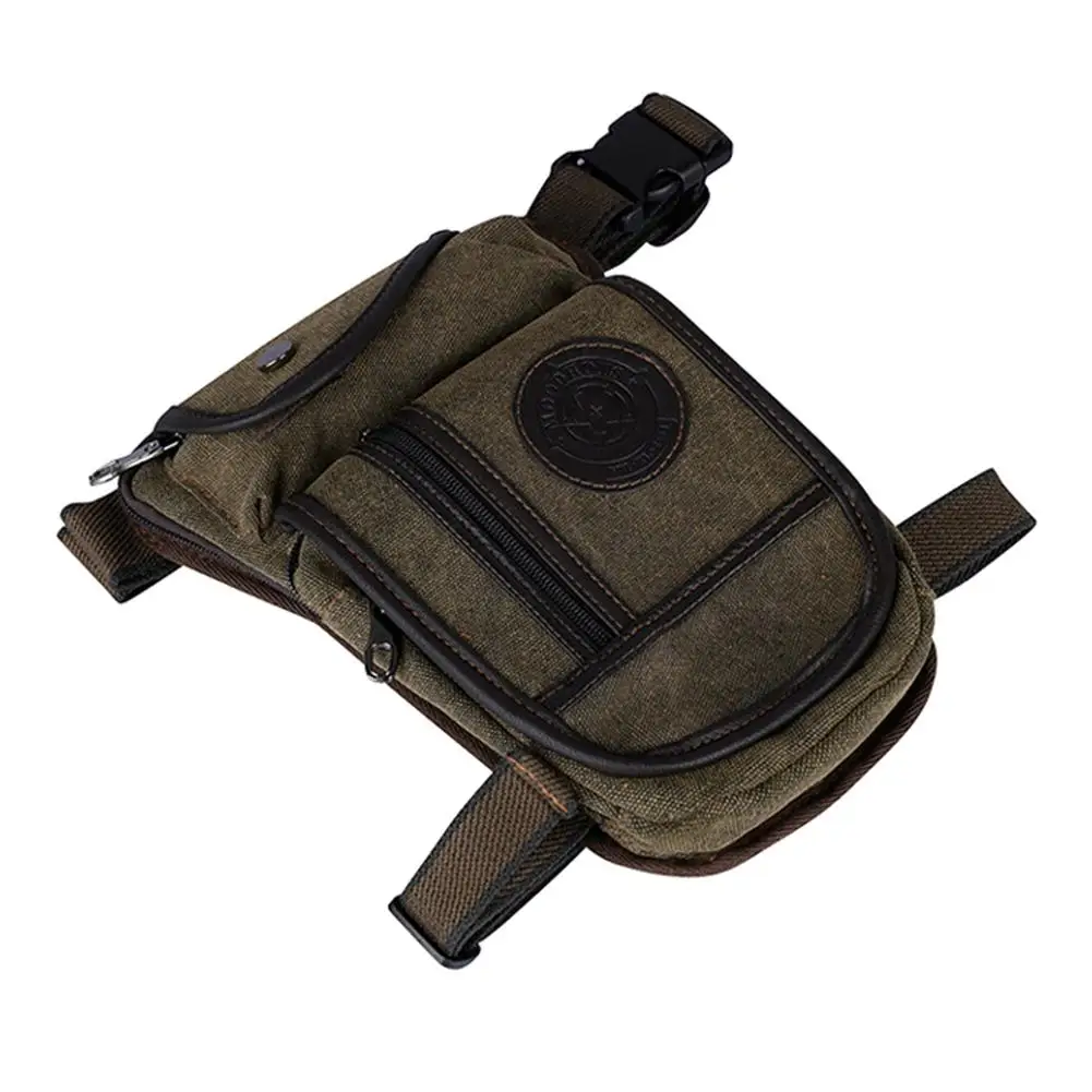 Buckle Design Waterproof Motorcycle Leg Bag Canvas Funny Drop Belt Pouch Waist Bag Motorcycle Saddle Bag Tactical Thigh Packs