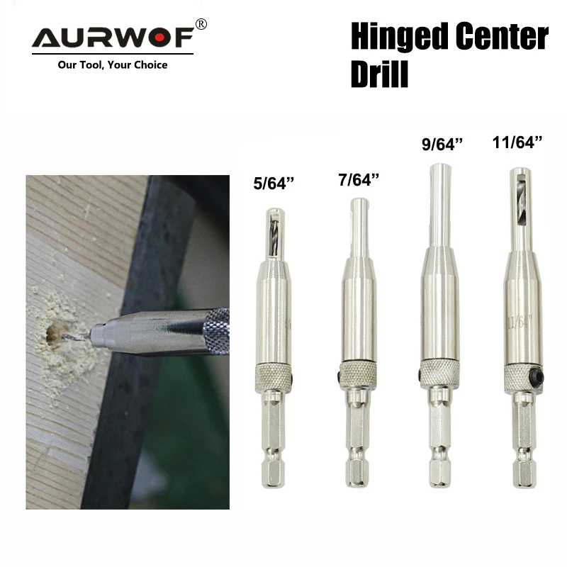 

4PCS/lot HSS Self Centering Hinger Drill Bit Center Positioned Carpenter Furniture Maker Bits Woodworking Punch DB03007