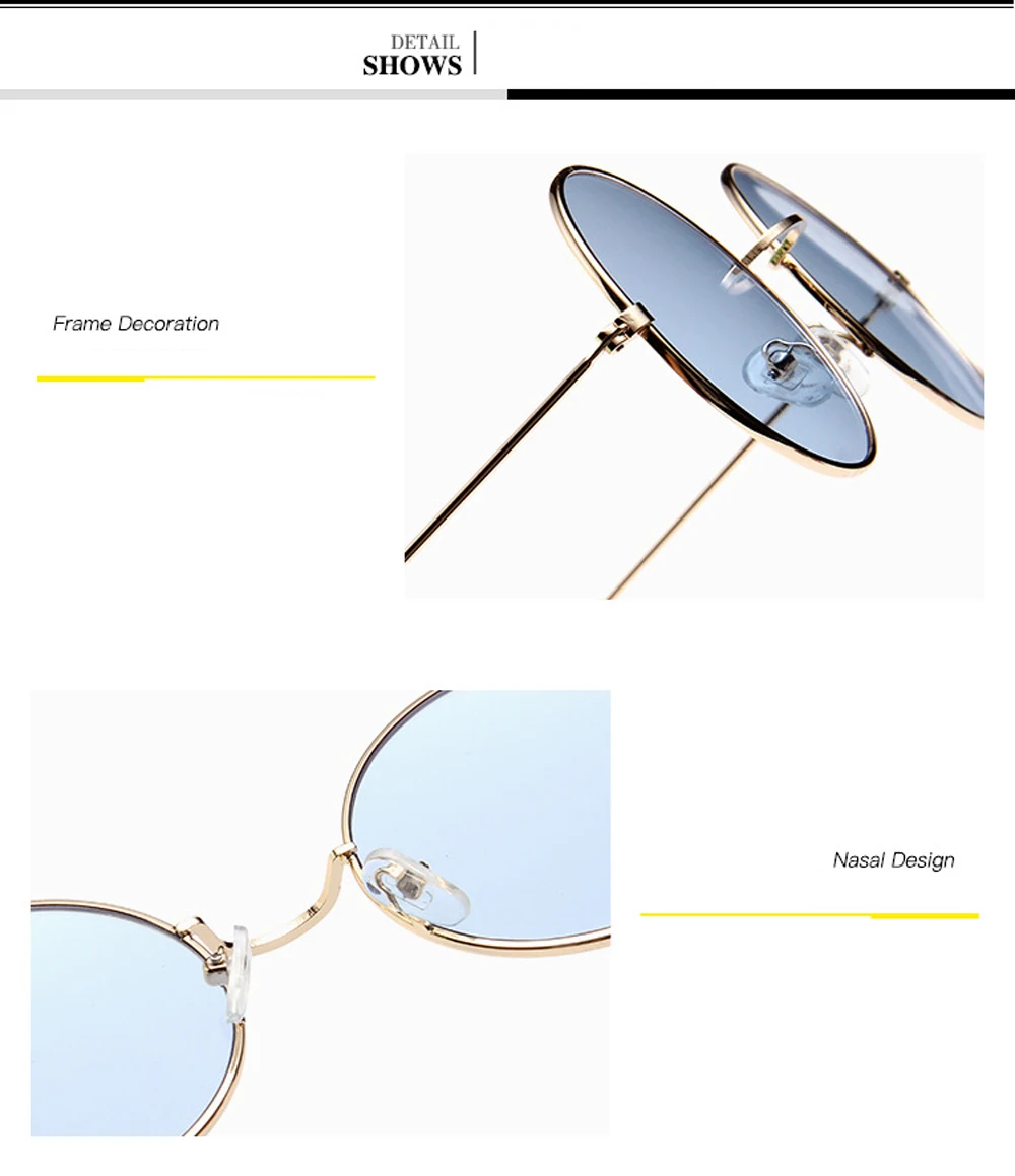MUSELIFE 2026 Runde Damen-Sonnenbrille UV400 Retro Metall-Sonnenbrille mit Verlaufsgläsern Vintage-Spiegel Luxus-Brillen – Detail 23