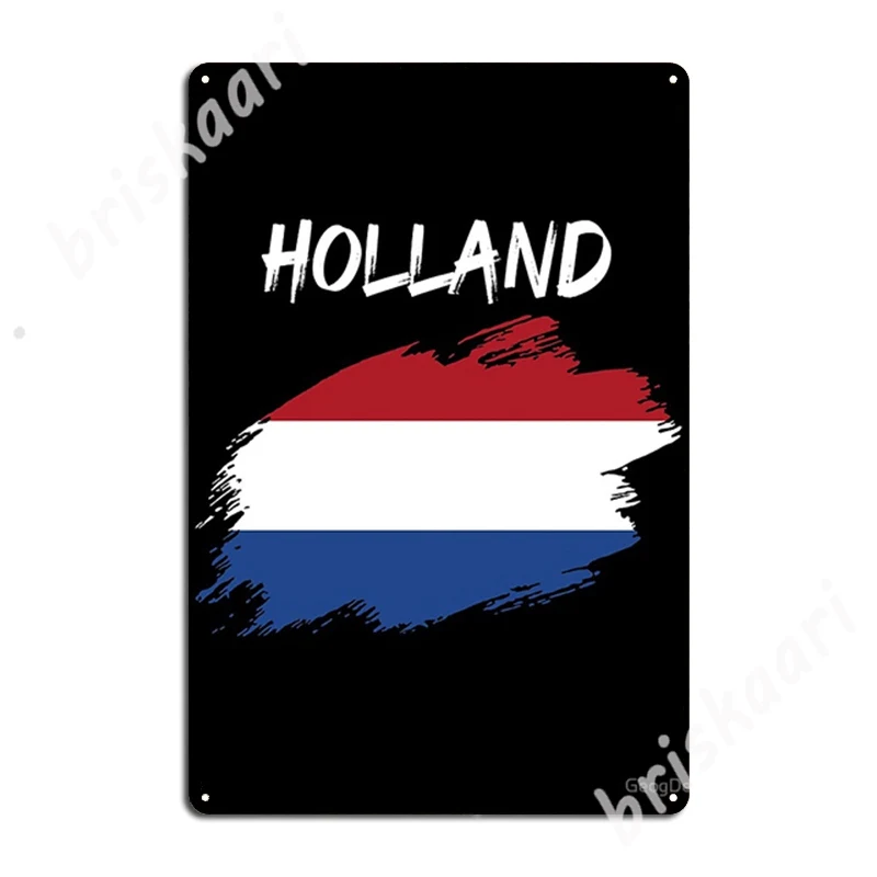 Netherlands Holland Dutch Flag Metal Signs Garage Decoration Garage Club Club Printing Tin sign Posters