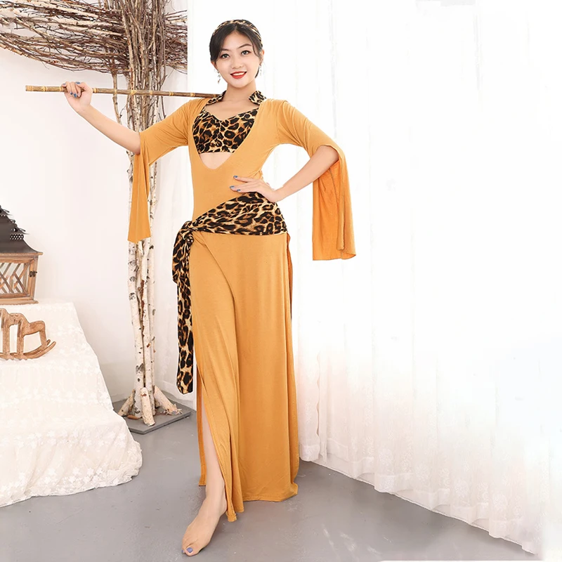 New Belly Dance Clothing Female Adult Elegant Top Practice Clothing Profession Sexy Competition Performance Clothing Long Dress