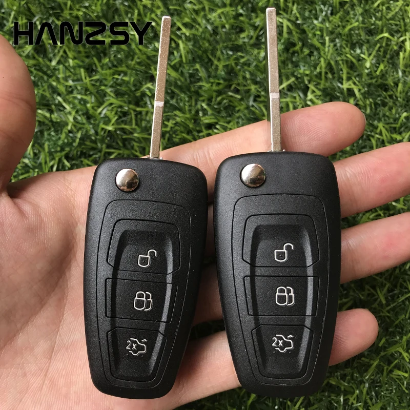 

3 Button Remote key shell fob For Ford Focus 3 Fiesta connect mondeo c max Smart Car key Cover case Folding Flip Key housing