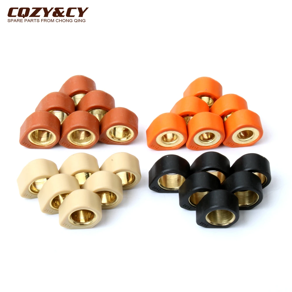 6pc Roller Set/variatore pesi 20x12mm 9g 11g 13g 16g per Yamaha Cygnus Breeze vitity Maxster Teo S 125cc 150cc 4T