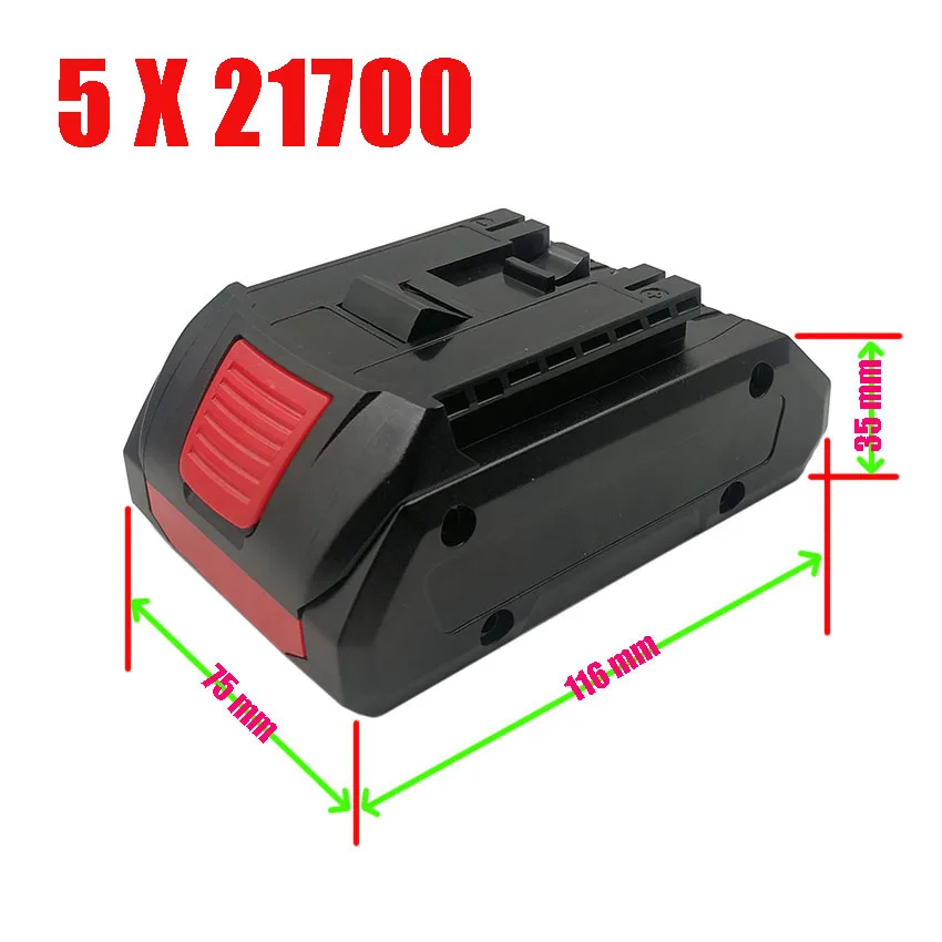 21700 BAT618 Li-ion Battery Plastic Case PCB Charging Protection Circuit Board Shell For Bosch 18V BAT610 BAT609 BAT618G BOX