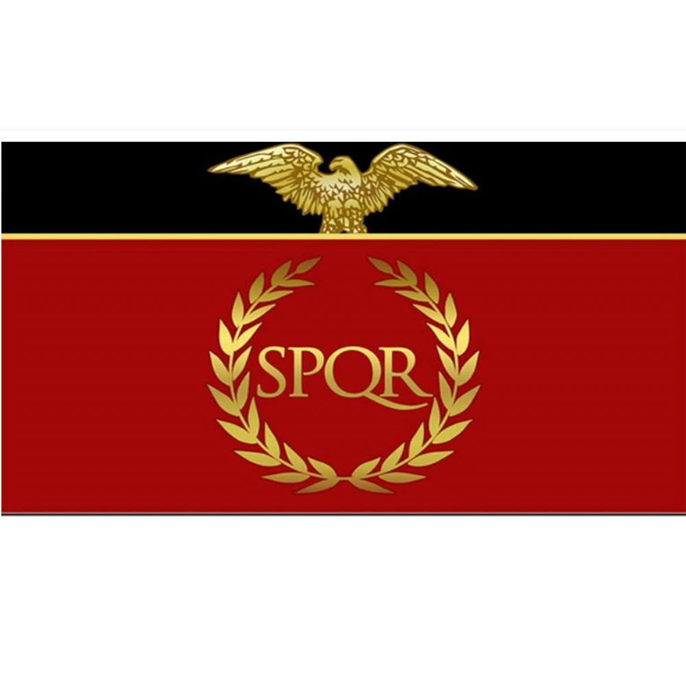 2x3ft/3x5ft/4x6ft Roman Empire Senate People Of Rome Eagle SPQR Flag F2