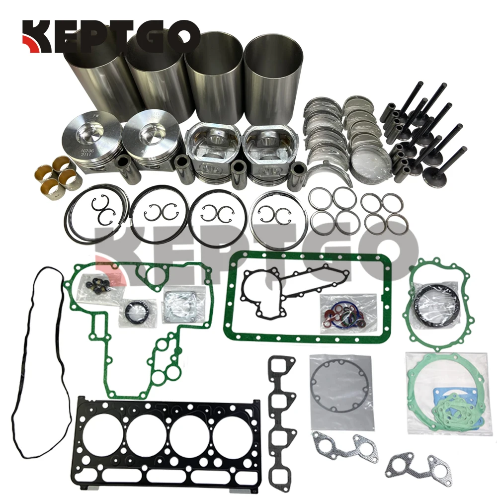 New For Kubota V2203-DI Overhaul Kit STD Direct Injection L4350DT R510 Tractor