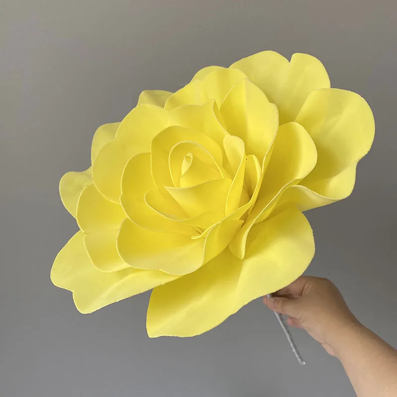 12 Rose Artificiali In Schiuma – Mazzo Di Fiori Finti, Colori Misti, Per Decorazione Casa E Matrimonio (50cm)