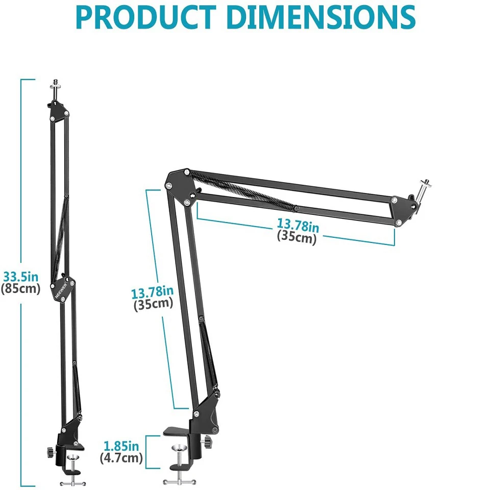 Photographic Lighting Long Arm With 1/4 Screw Folding Arm Fill Light Stand Adjustable Suit For Ringlight Ring Lamp Light NB35