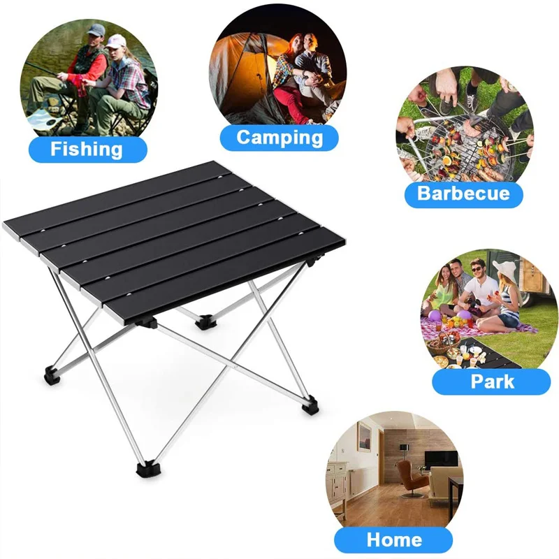 

Ultralight Aluminum Table Compact Camp Table, Portable Folding Camping Table with Carry Bag for Outdoor,Picnic carrying tables