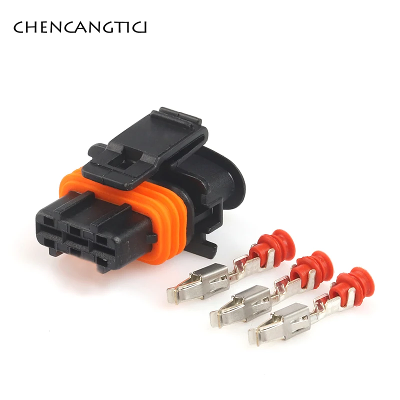 1 Set 3 Pin 3.5mm connettore sensore automobilistico impermeabile pressione carburante per auto spina maschio femmina per bosch 1928403110 1928404073