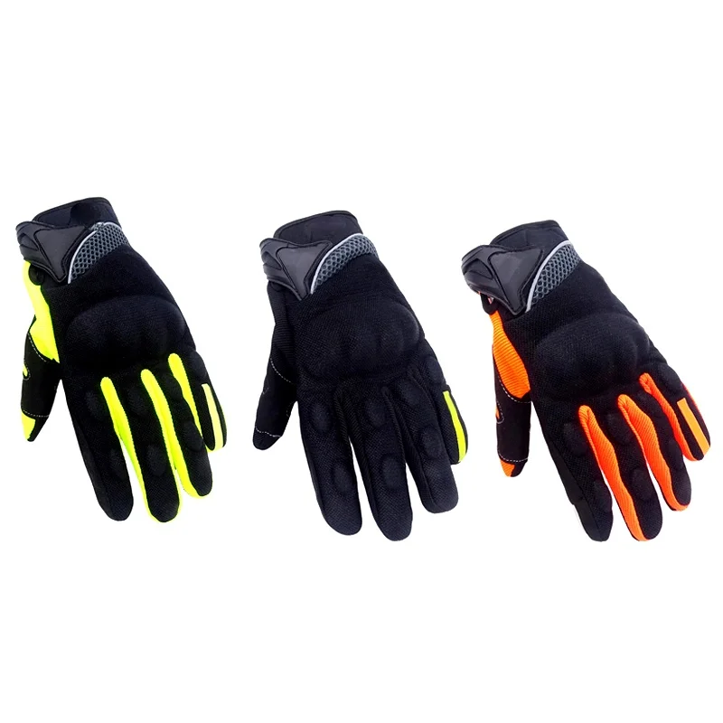 

1pair Motorcycle Riding Glove Four Seasons Breathable Off-road Racing Anti-slip Glove Fashion Wear-resistant Touch Screen Gloves