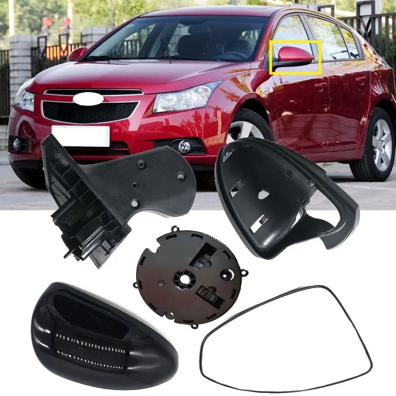 Lofty Richy For Chevrolet Cruze 2009-2013 Rear View Door Side Mirror Cover Light Glass Frame Base Support Shell Holder Brace