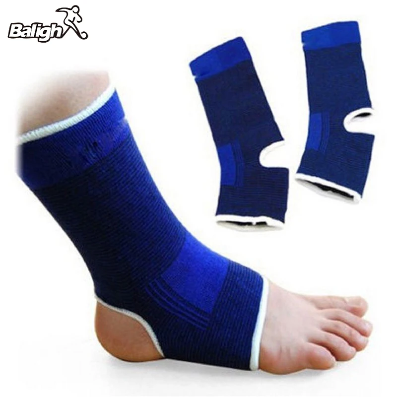 Balight 2 PCS Foot Ankle Elastic Compression Wrap Sleeve Bandage Brace Support Protection