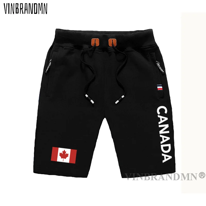 Canada Canadians mens shorts beach new men's board shorts flag workout zipper pocket sweat bodybuilding clothing brand CA CAN