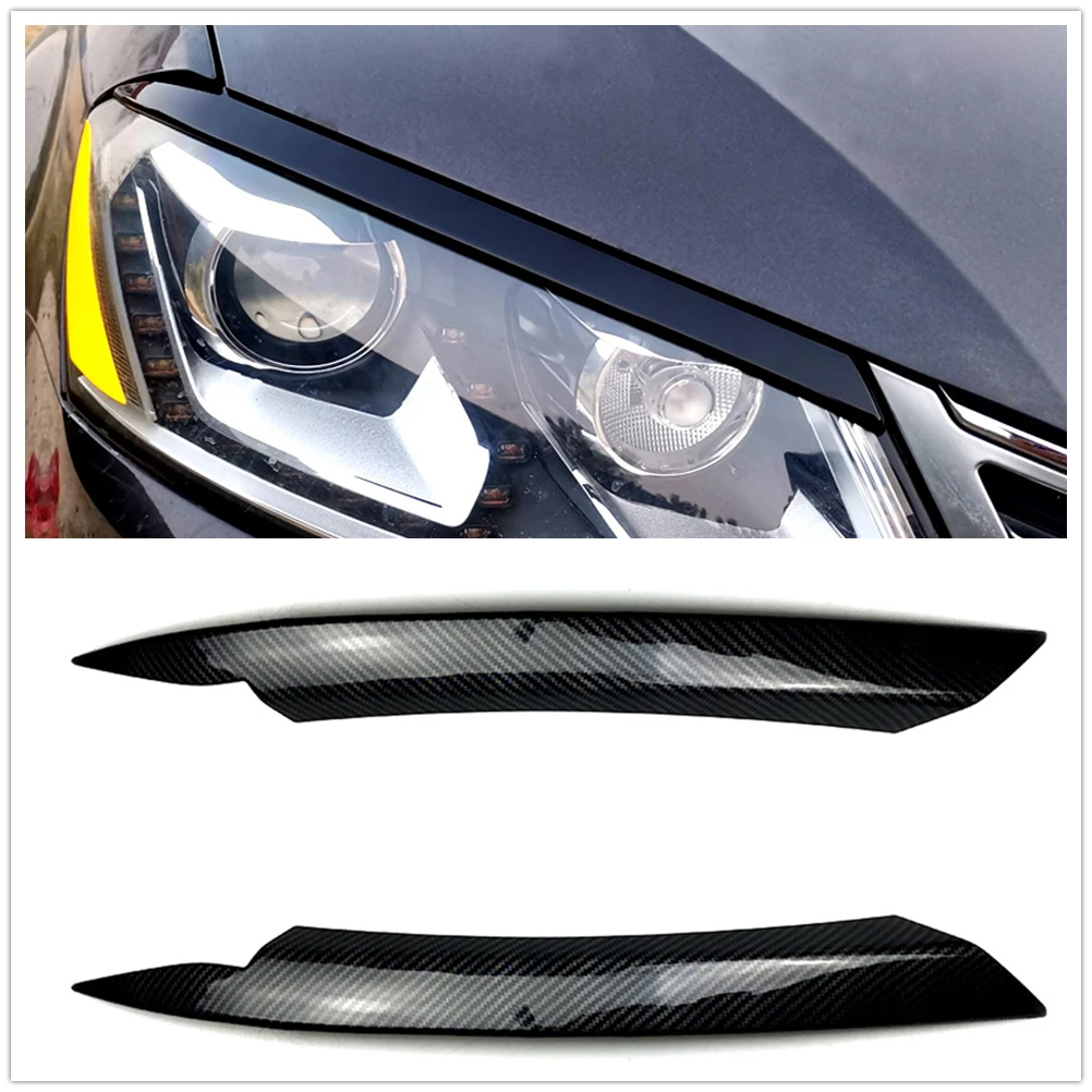 

Headlight Eyebrow For Volkswagen VW Passat B7 2010-2014 Car Front Head Light Lamp Cover Lid Trim Brow Headlamp Eyelid Sticker