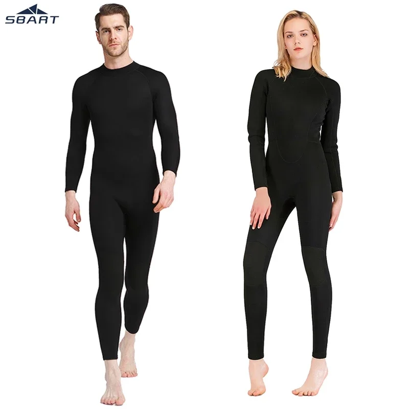 

Sbart 1.5mm Neoprene Full Body Wetsuit For Men Women One Piece Couple Swimming Surfing Snokling Spearfishing Diving Suit