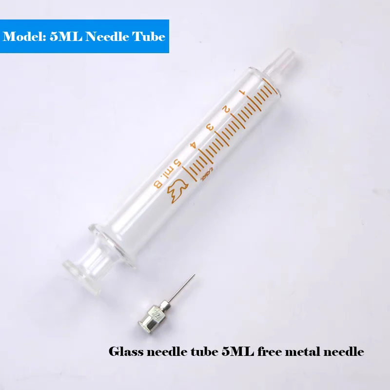 5ML/10ML GlassSyringe Injector Sampler With Metal Needle Dispensing For Solder / Flux/Conductive Silver Paste Phone Repair Tools