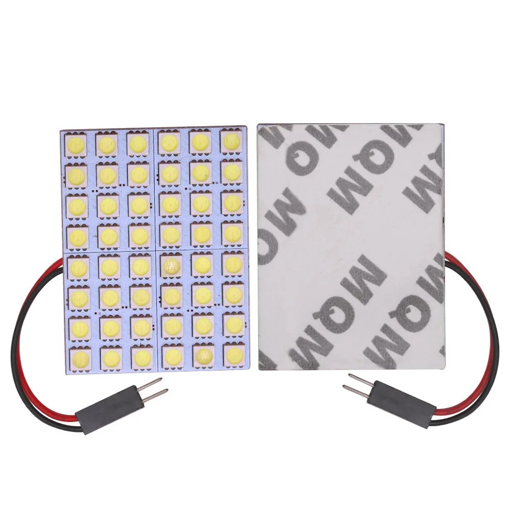 Automobile LED lampe de lecture mettant en évidence 5050 48SMD lampe de panneau T10 double-pointu BA9S LED lampe de toit