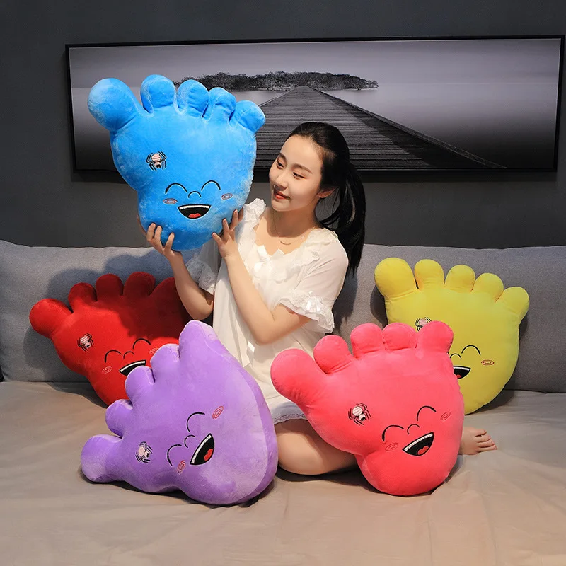 40CM Creative Big Feet Filled Plush Toys Cute Footprints Kids Toy Pillow Kids Funny Birthday Gifts