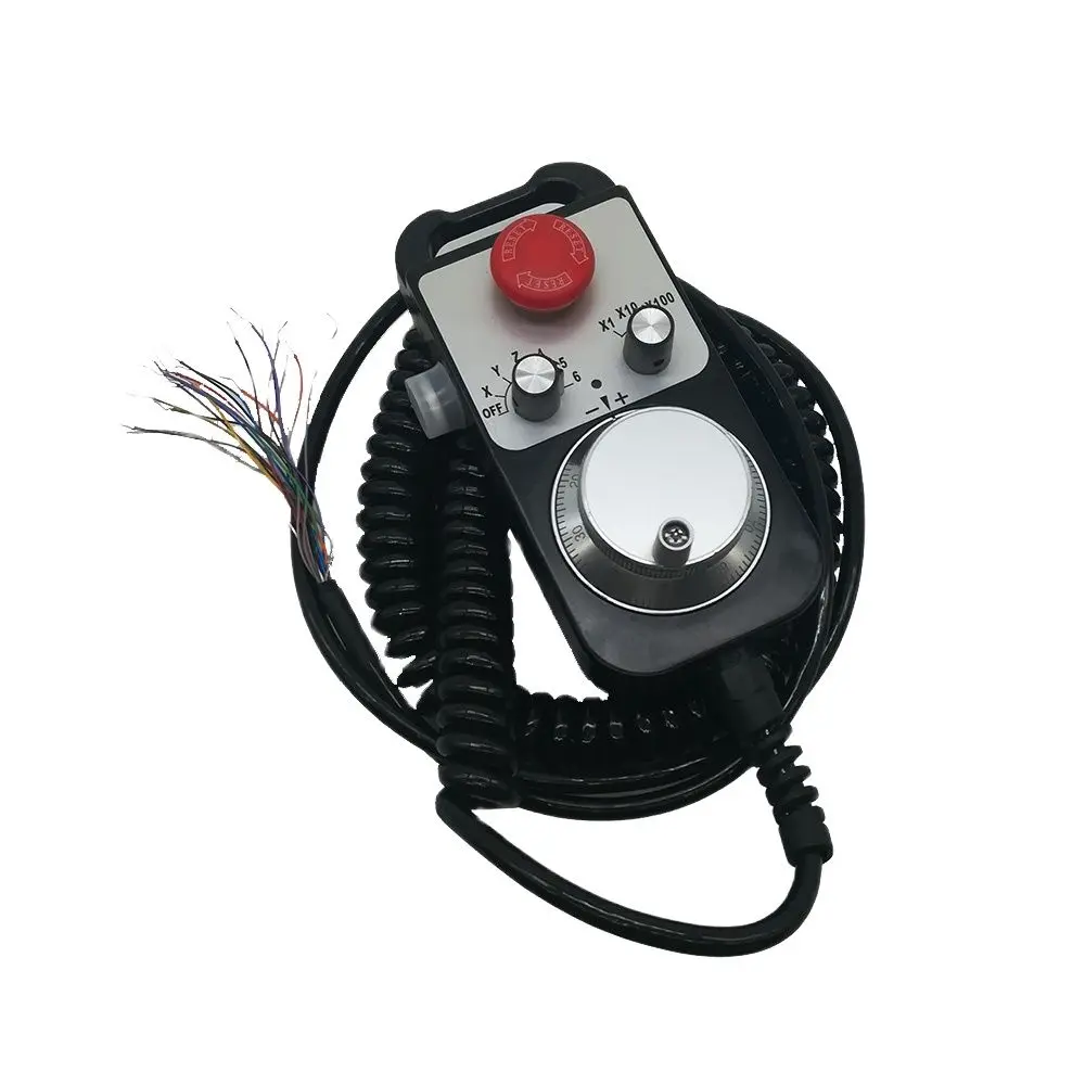 Imagem -03 - Calt Gerador de Pulso Manual Eixos Cnc Handheld Codificador Mpg Tm1474 com e Parar 5.8 Metros Cabo Espiral