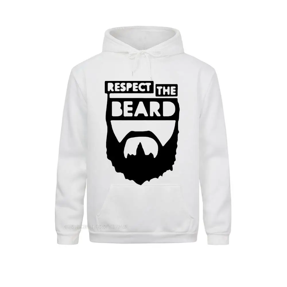 Men Fashion New Hoodie Custom Design Respect The Beard Harajuku Hoodies Fear Humor New Arrival Sweatshirt