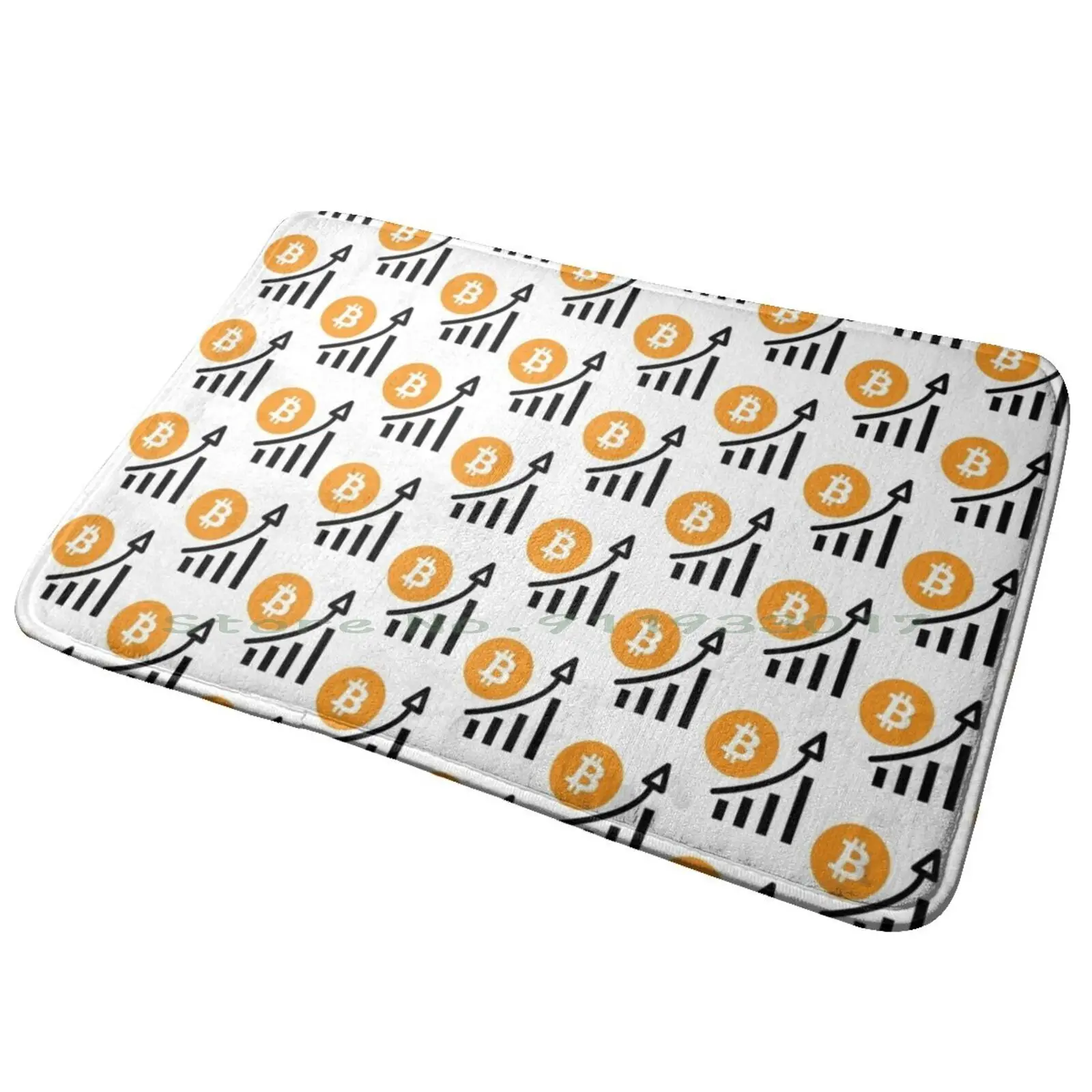 Bitcoin Go Up Entrance Door Mat Bath Mat Rug Shib To The Moon And Beyond Dogecoin Cryptocurrency Meme Shiba Inu To The Moon