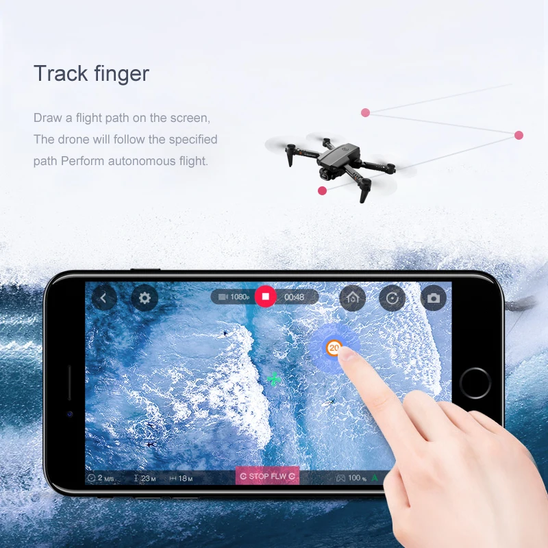 Luftdruck Höhe halten wifi fpv rc Drohne 4k Dual HD Kamera 3D Stunt Flips Track Flug App Steuerung Floding RC Quadcopter