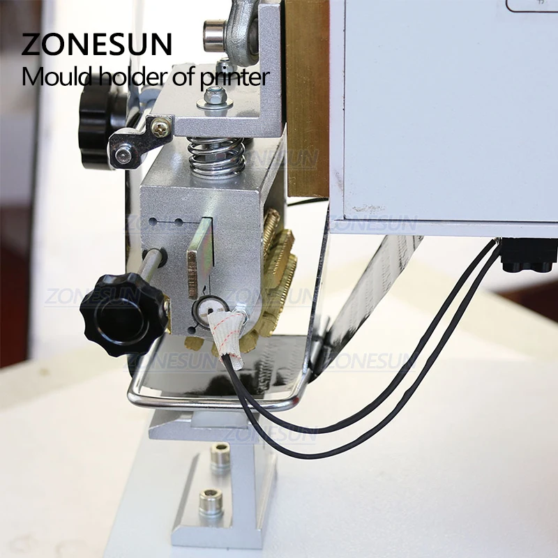 Zonesun partes pneumáticas para impressora, acessório para impressora de código de discagem de fita térmica, ferramenta de codificação, número de produção