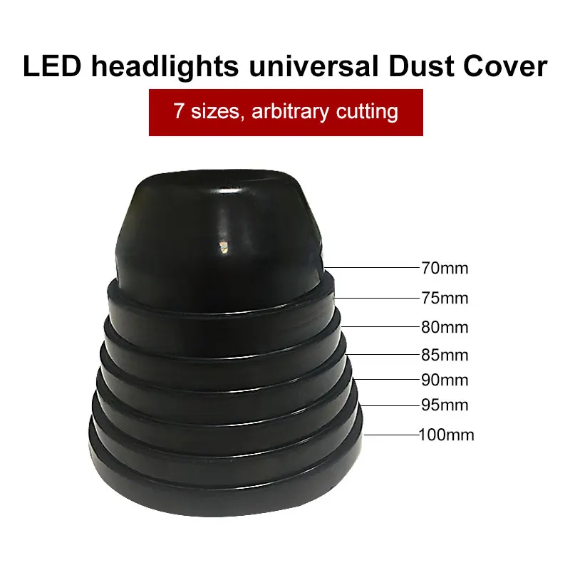 1 X Car LED Headlight Dust Cover HID Headlight Rubber Seal Cap Cover led Headlamp H4 H1 H7 D2H H11 H8 HB3 Car Styling