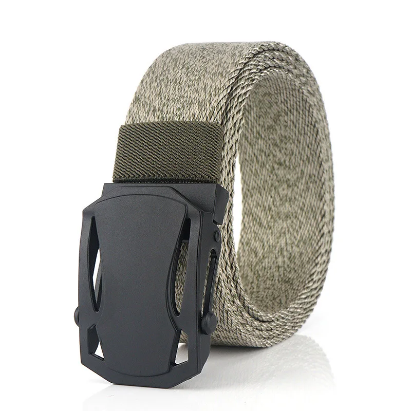 Fashion Nylon Men belt Solid Color Smooth Buckle belt High Quality Alloy Buckle Sports Casual Cowboy Pants Men and Women belt