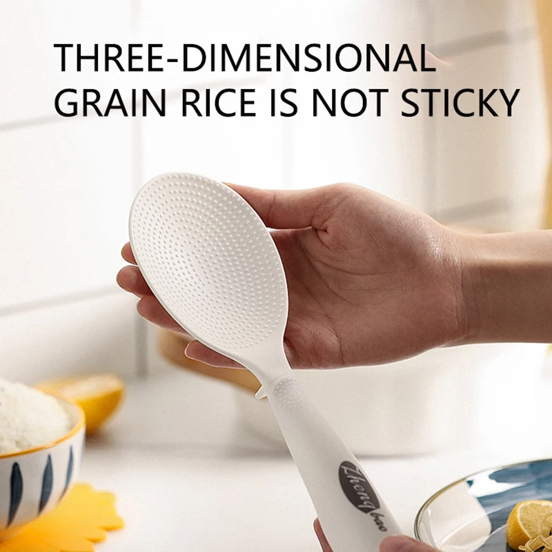 Upright Plastic Rice Spoon Rice Cooker Serving Spoons Nonstick Spatula Household High Temperature Food Shovel Kitchen Utensils