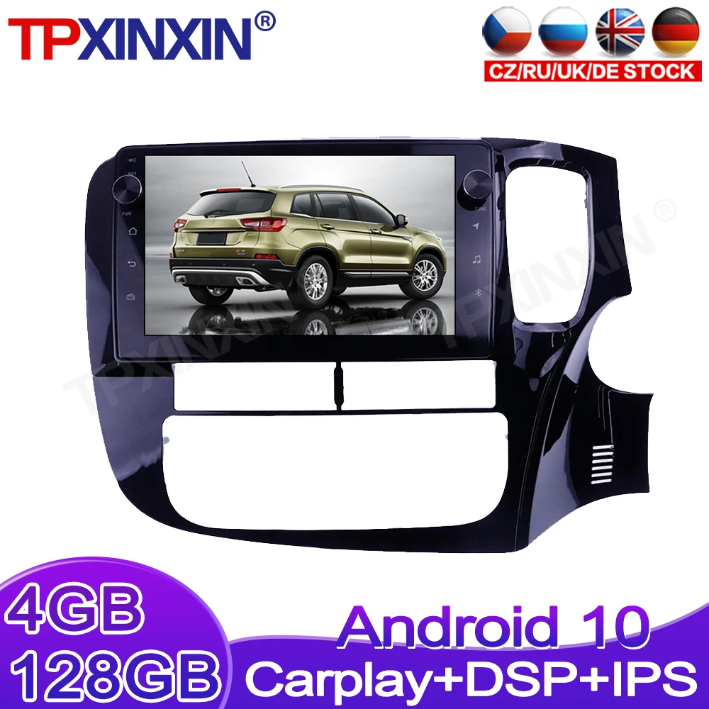 Android 10 4G+128GB For Mitsubishi Outlander 2014 - 2018 WIFI Wireless Carplay Car Multimedia Radio Player GPS Navigation Stereo