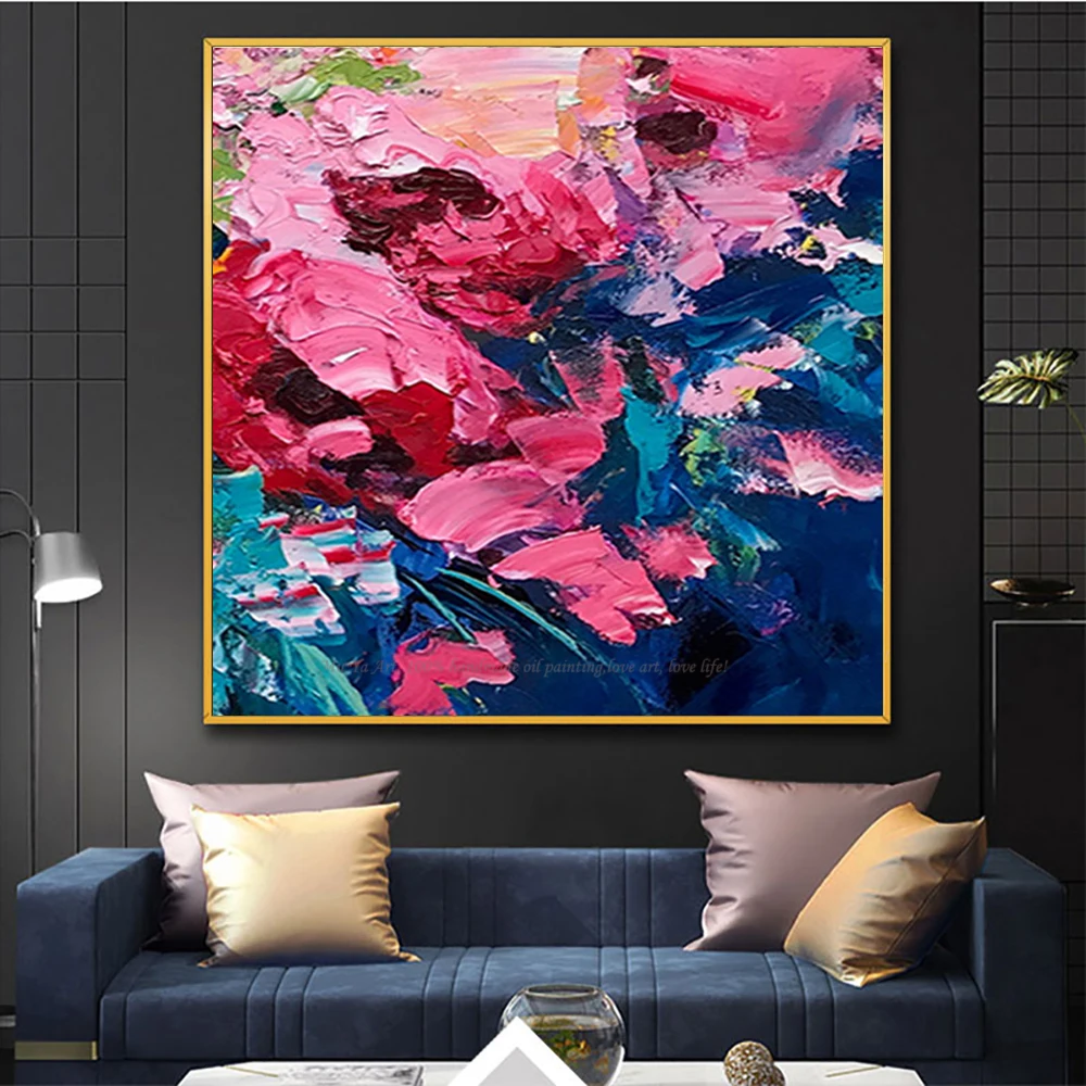 

Hand painted cuadros decoracion salon tableau peinture sur toile abstract modern oil paintings for bedroom heavy oil textures